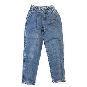 Essentials Sport Vintage Mom Denim Jeans ~ Sz 10 ~ High Rise Pleated~ 30" Inseam